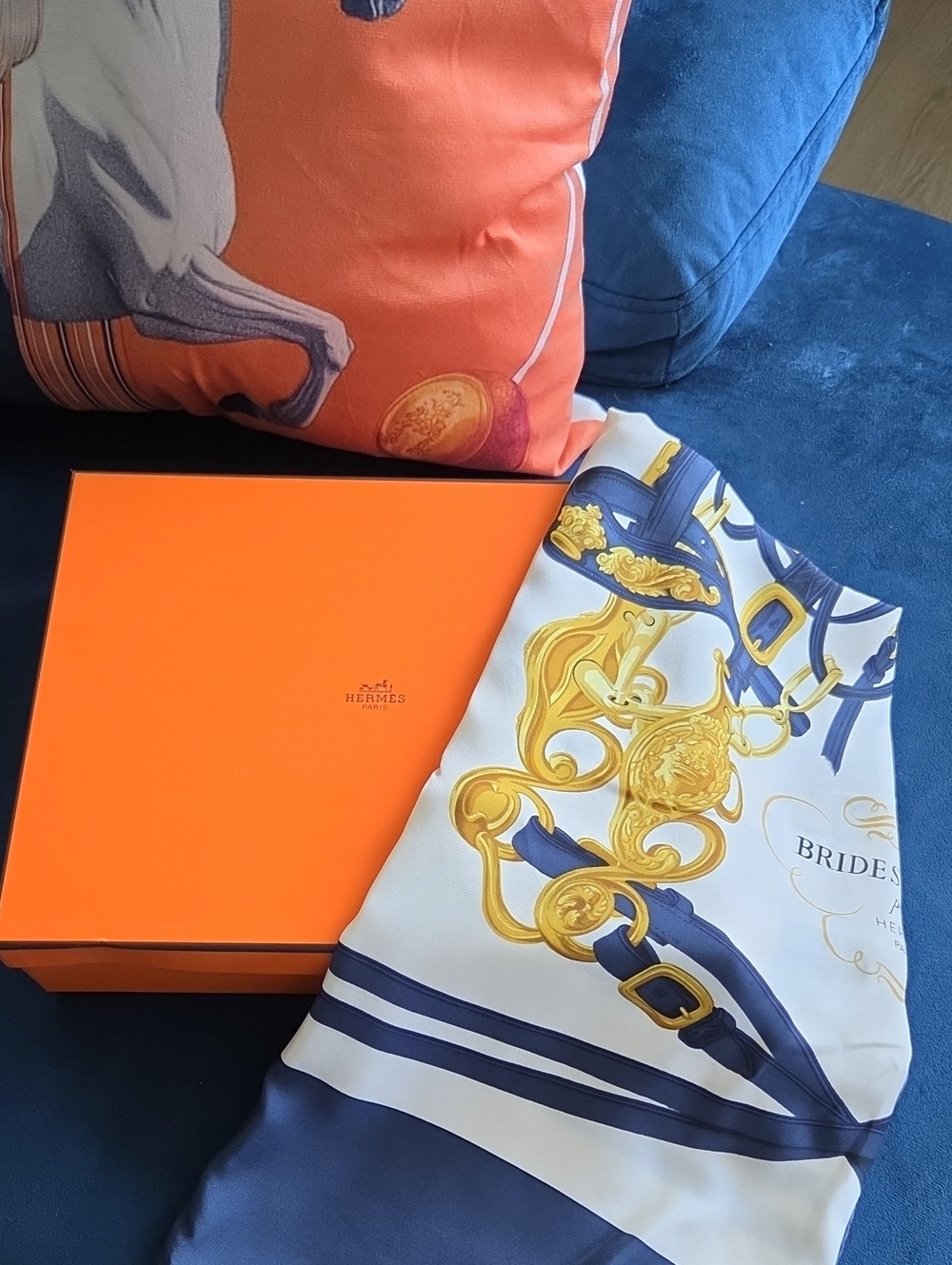 Authenthic Hermes Brides de Gala Silk Scarf With  Box